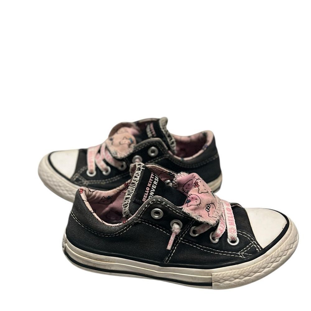 Hello Kitty x Converse MadisonβToddler Low-Top Sneakers Black Pink Size 11